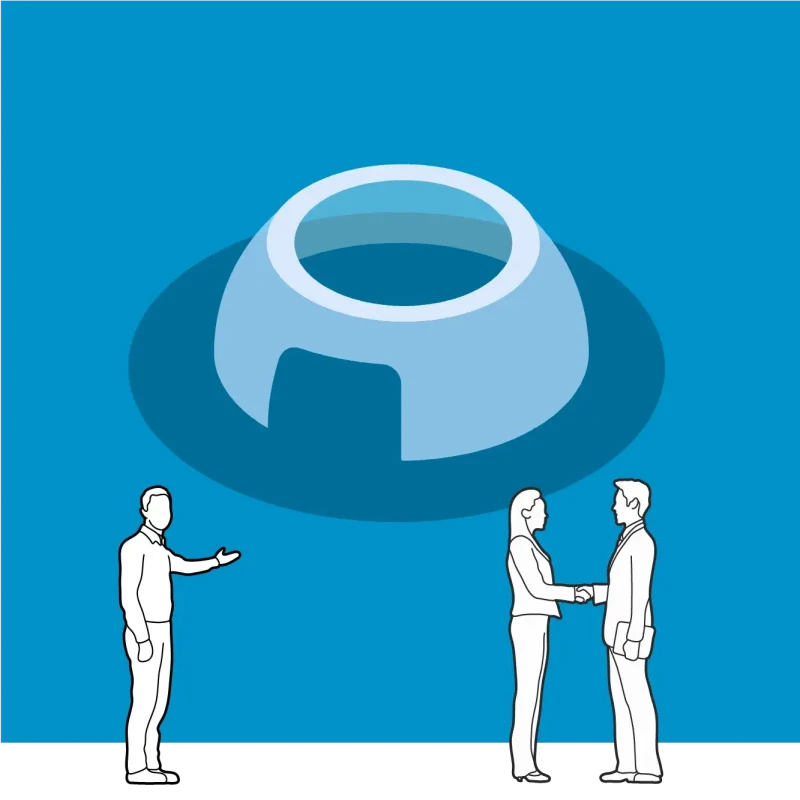 Inflatable dome exhibition space