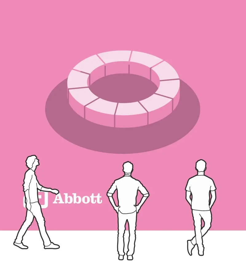 Blocks arranged in a circle